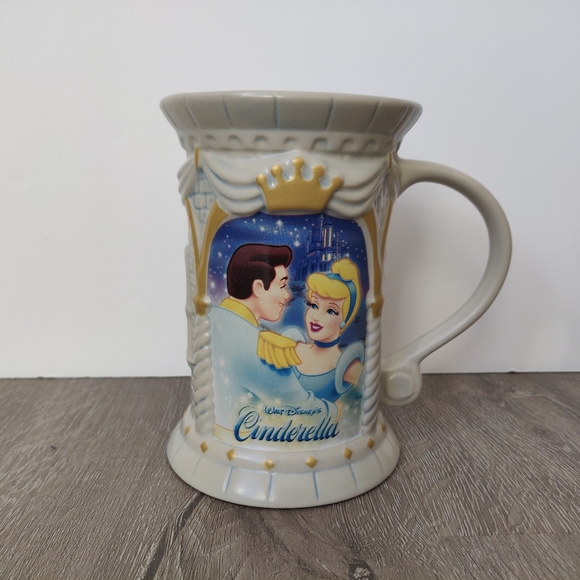 Disney Cinderella and Prince Charming Tall Castle Mug - Picture 2 of 7